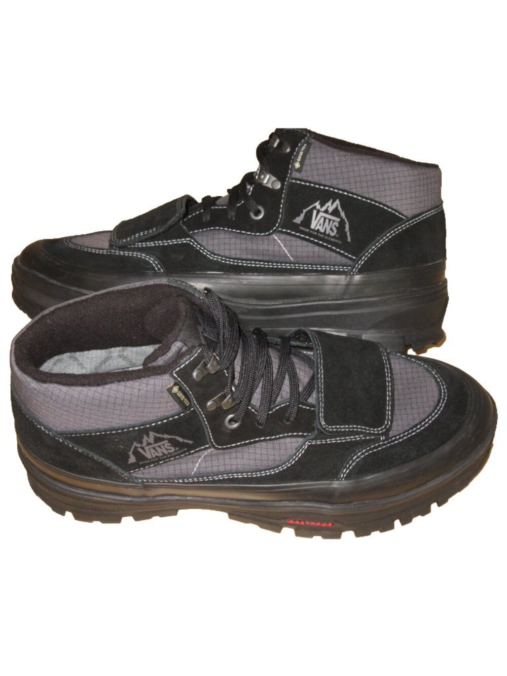 Vans Men's Mte Mountain Mid Waterproof 2 Tone Black Gray Boots Size 11 NEW